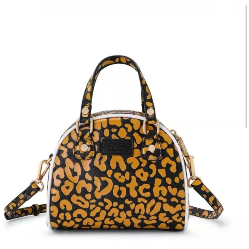 Von Dutch Orange Cheetah Mini Bowling Bag WITH 🏴DUST BAG🏴 - Picture 2 of 2